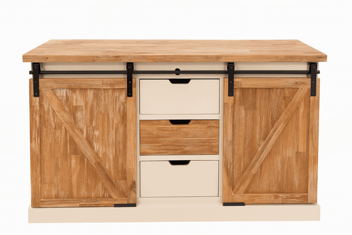 Landelijk dressoir schuifdeuren barndoors