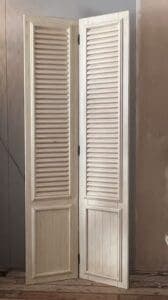 Decoratieve landelijke shutterdeuren massief hout