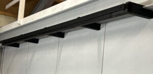 Landelijk houten hangrek voor schuifdeuren