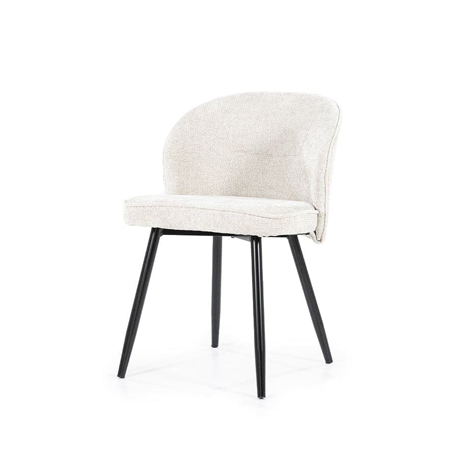 Landelijk stoeltje met ribstof