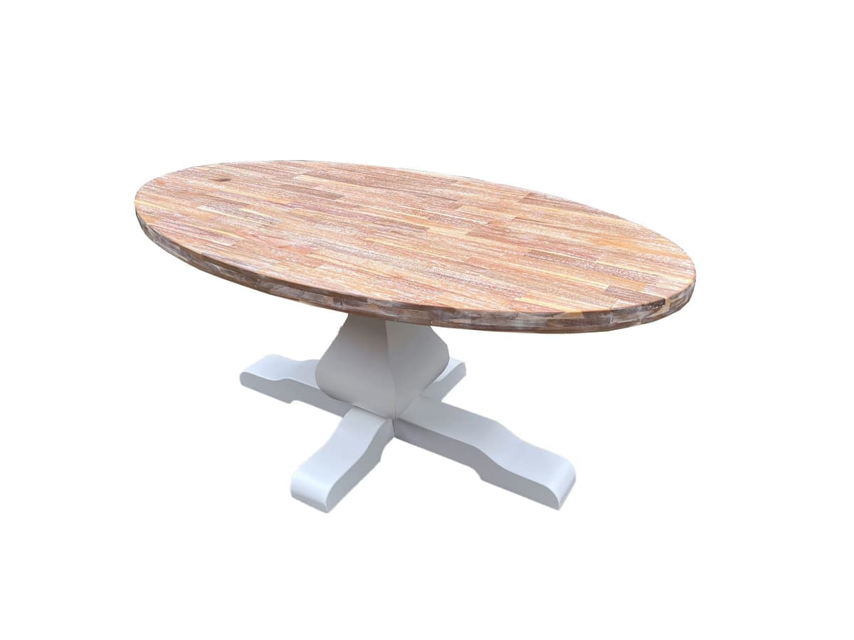 Landelijke ovale tafel