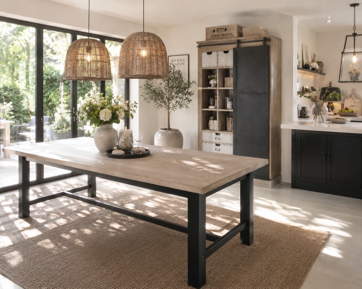 kast bc7 met eettafel
